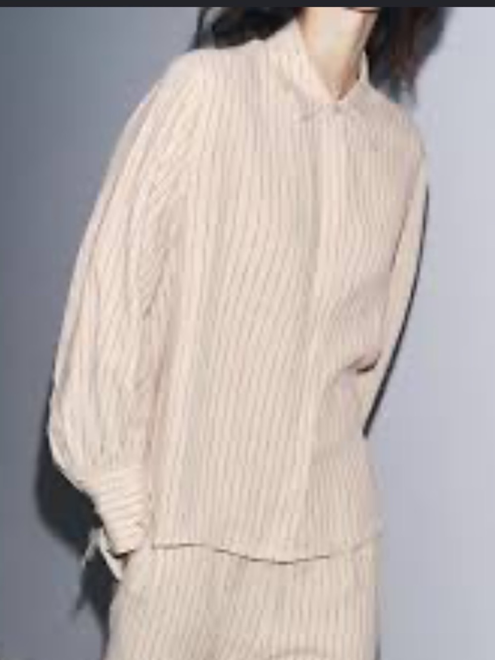 Zara 100% Linen Striped Button Down Top